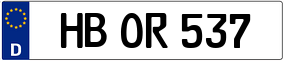 Trailer License Plate